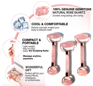 Immaculate Rose Quartz Sculpting Roller - Images by Miriam